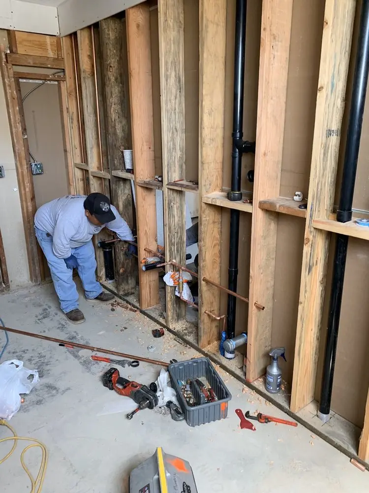 Commercial rough-in plumbing for Water Heater Replacement in Griggstown